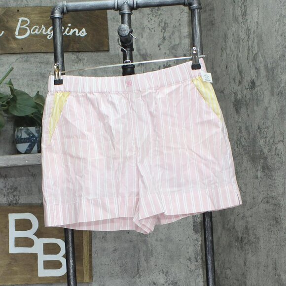 NWT State Of Day Striped 2-Piece Lounge Set Shorts Top Parfait Pink M - Picture 5 of 8